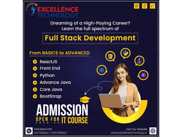 Become a Skilled Full Stack Web Developer with our Comprehensive Training In Chandigarh