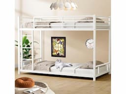 White Metallic bunk bed for 2 (adults/Kids) - Image 2