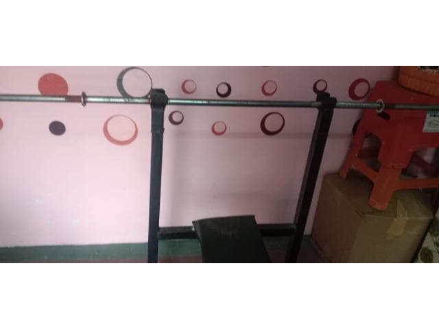 Home Gym Items – Dumbbells, Rods, Plates – Good Condition