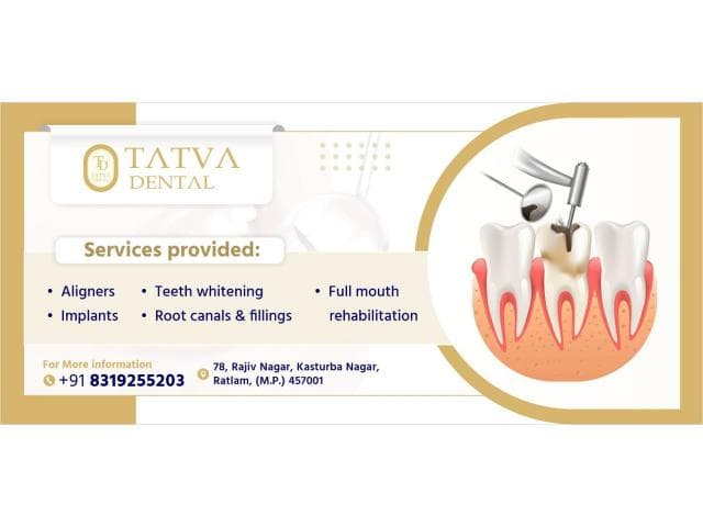 Teeth whitening services in Ratlam - Tatva Dental - Dr. Nikita Dubey & Dr. Rajat Dubey (MDS)