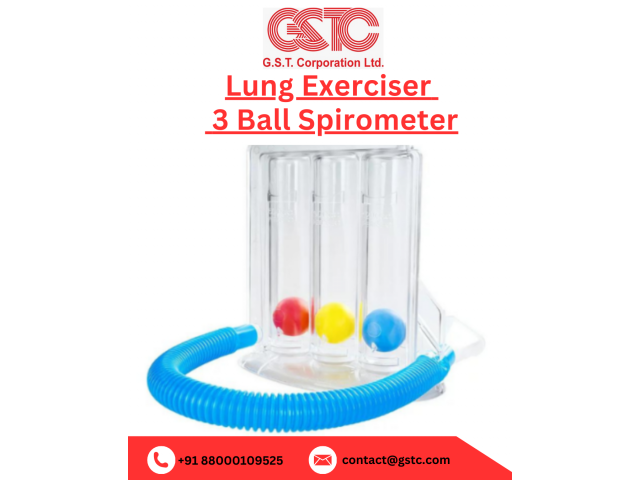 3 Ball Spirometer by GSTC: Compact and Portable Respiratory Device
