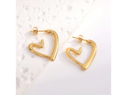 Stylish Heart Earrings For Daily Wear - Image 2