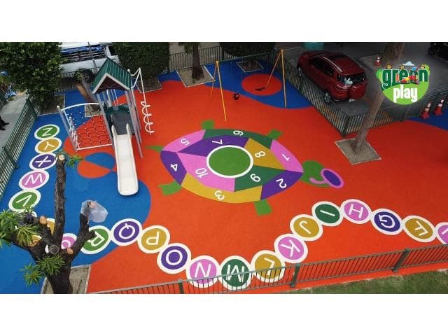 EPDM Rubber Flooring Playground Surfaces, Tiles and Mats