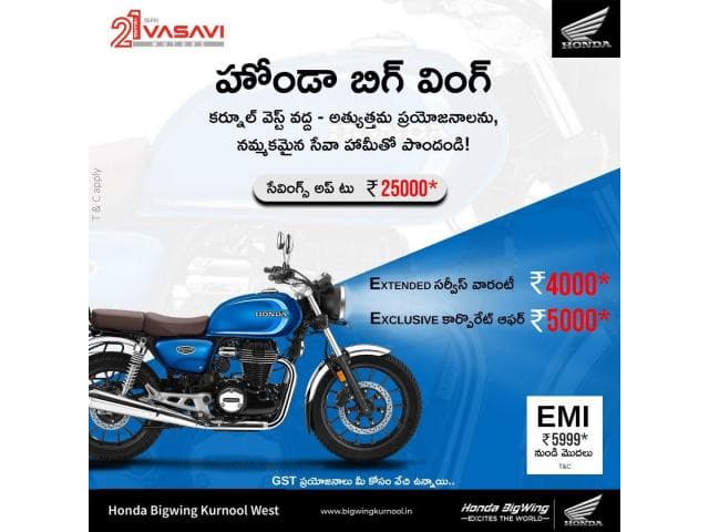 Honda BigWing Kurnool West | Premium Honda Bikes & Superbike dealership