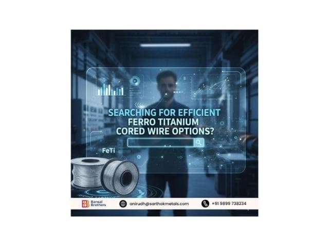 Searching for Efficient Ferro Titanium Cored Wire Options?
