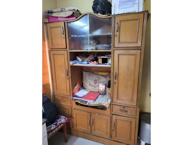 TV cabinet and showcase, Teakwood (6.5*7 feet)