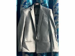 Grey Blazer with full set  ( waist coat + shirt + pant ) - Size 36 - Excellent Condition - Image 1