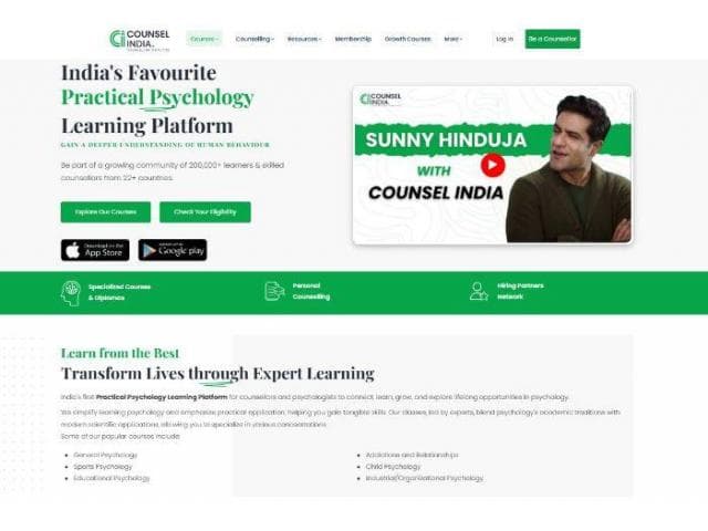 Online Psychology Courses In India Counsel India