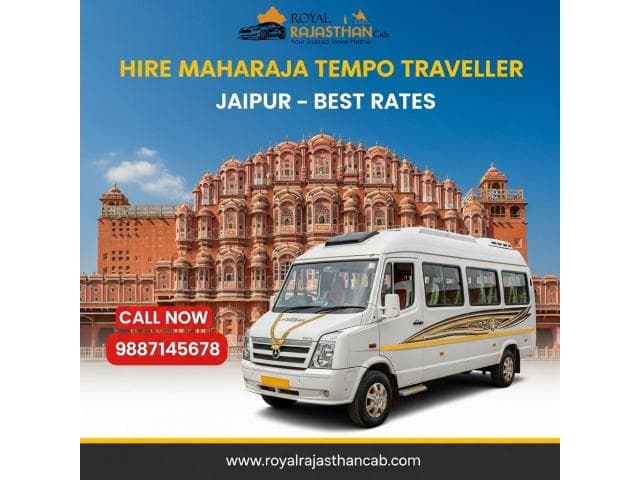 Premium Maharaja Tempo Traveller in Jaipur for Group Travel