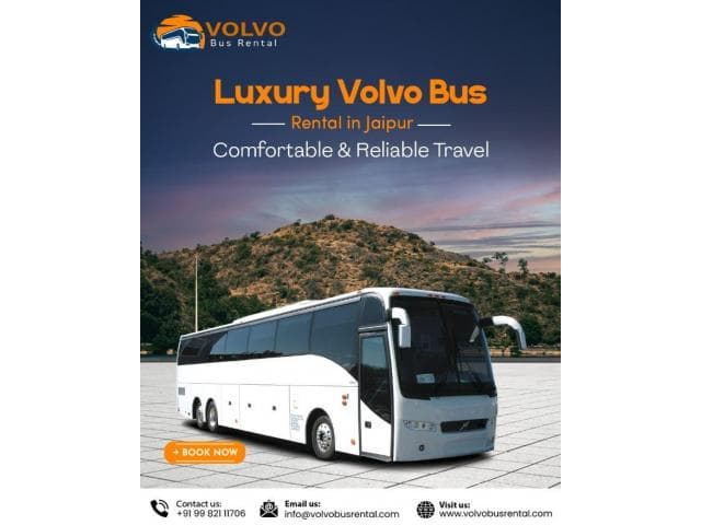 Luxury Volvo Bus, 45 & 49 Seater Bus Rental Jaipur