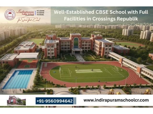 Well-Established CBSE School with Full Facilities in Crossings Republik