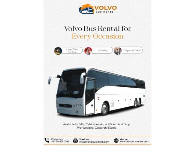 Volvo bus on rent in Jaipur | volvobusrental.com
