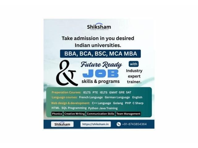 Take Admission in Your Desired University & Upskill for Future Jobs