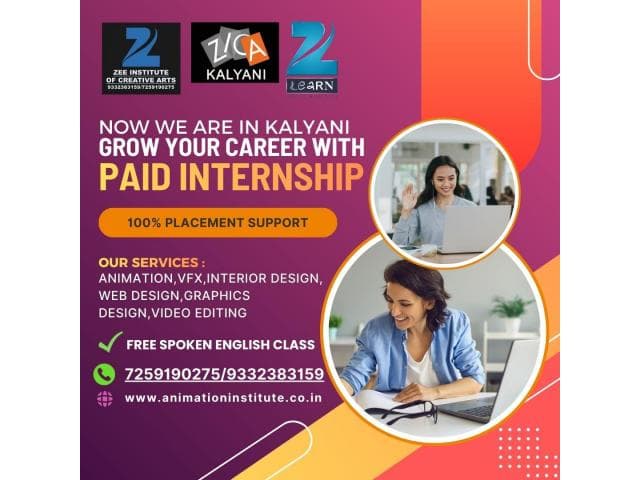 Best Animation , VFX &  Graphic Design courses In Kalyani