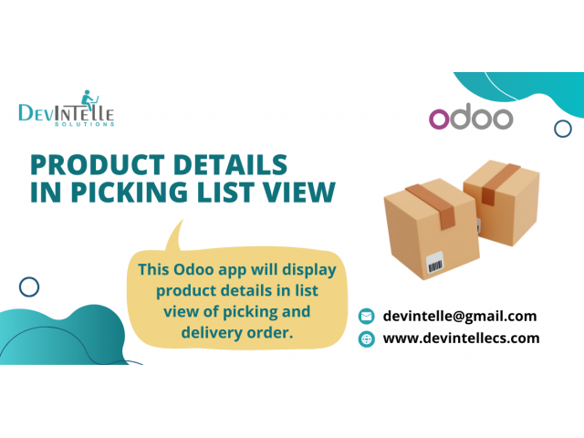 Product Details Picking List View in Odoo