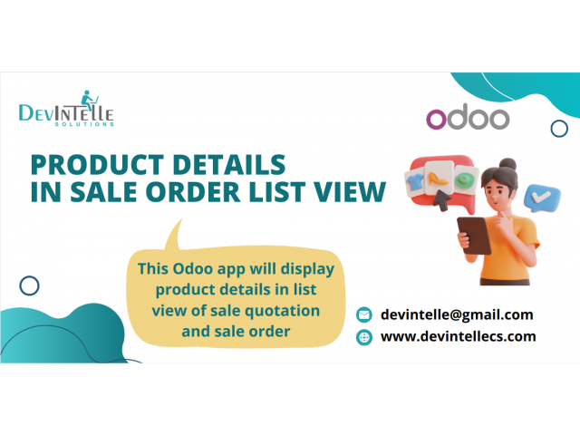 Product Details Sale List View in Odoo