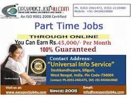 Home-Based Part Time Job for More Details Call Me - Image 1