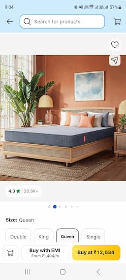 Duroflex mattresses 78 inch X 60 inch and 8 inch thick - Image 2