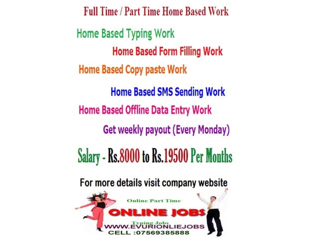 Part Time Home Based Jobs